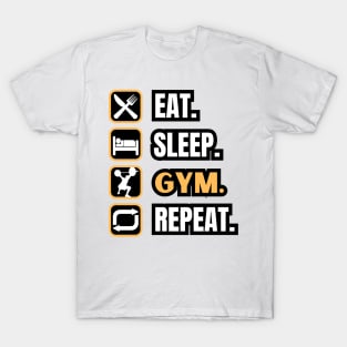 Eat Sleep Gym Repeat T-Shirt